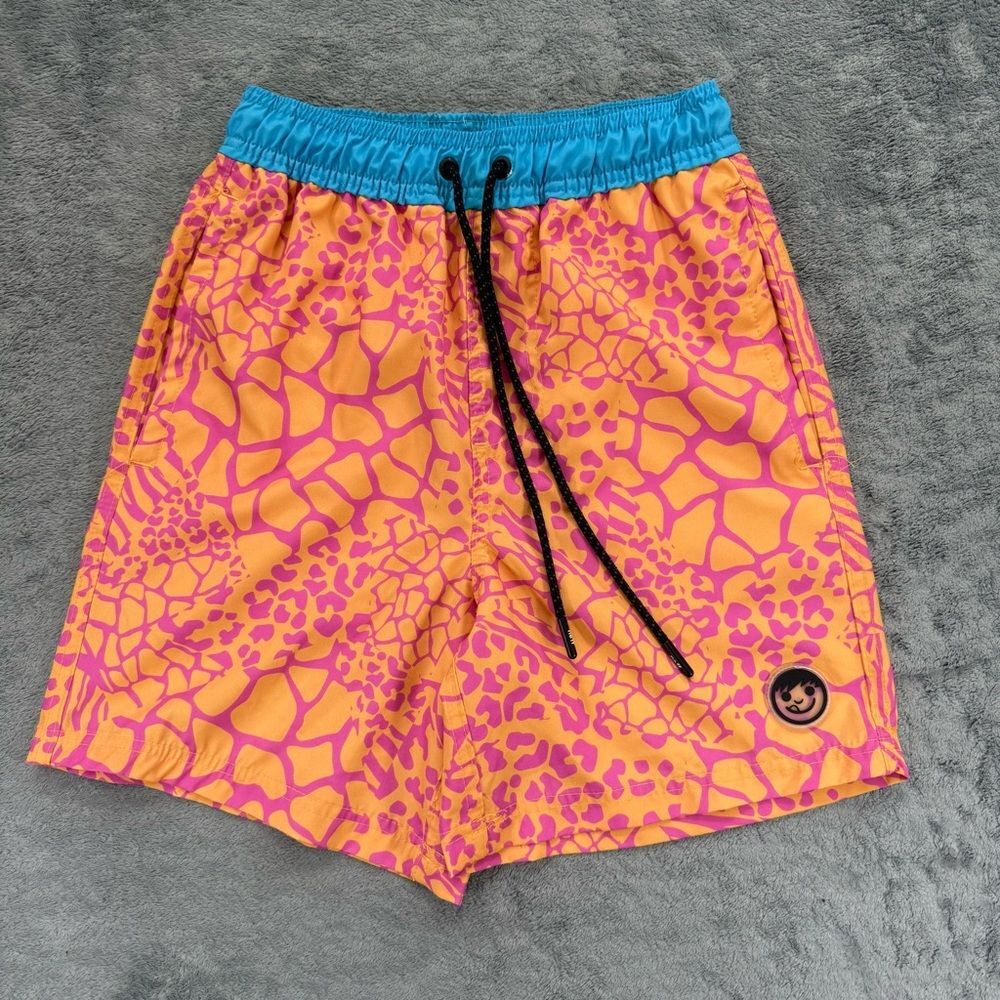 NEFF Men’s Daily Animal Hot Tub Board Shorts Unlined Bright Vibrant